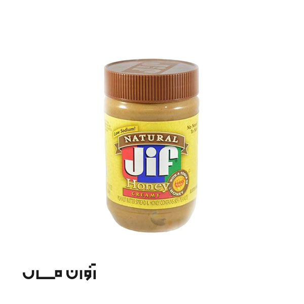 کره بادام زمینی 454 گرمی جیف مدل honey creamy در کارتن 6 عددی