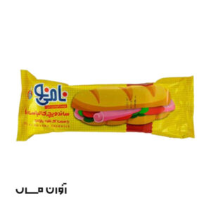 ساندویچ باگت کالباس مرغ نامی نو در کارتن 40 عددی