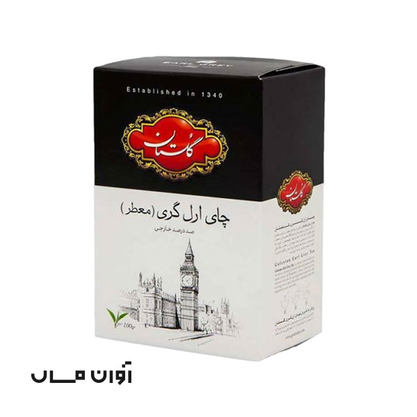 چای عطری 100 گرمی گلستان در کارتن 25 عددی