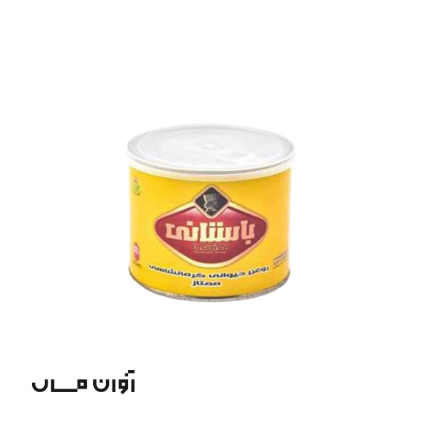 روغن حیوانی باستان زرد ممتاز 500 گرمی در بسته بندی 24 عددی