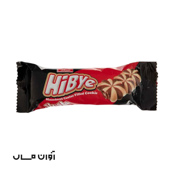 کوکی فندقی شکلاتی HiBye 38 گرمی شیرین عسل در بسته 90 عددی