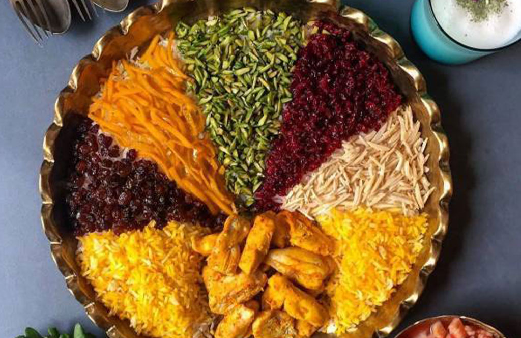 عکس طرز تهیه مرصع پلو