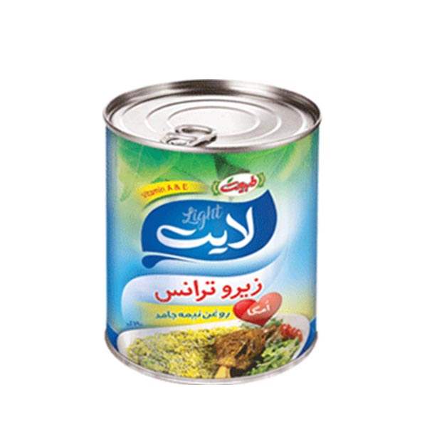 عکس شاخص،روغن جامد زیرو ترانس ویتامینه لایت 690 گرمی طبیعت در کارتن 12 عددی