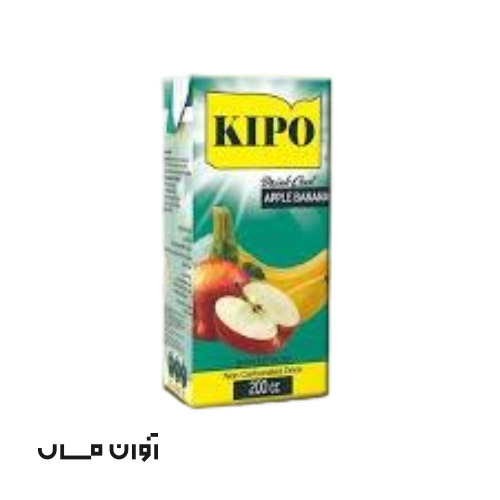 آبمیوه کیپو 200 سی سی با طعم سیب موز در بسته بندی 36 عددی