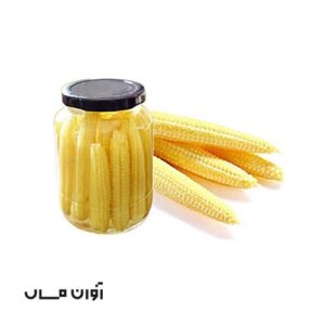 کنسرو ذرت بچه شیشه ای 370 گرمی در بسته بندی 12 عددی