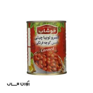 کنسرو خوراک لوبیا خوشاب در بسته بندی 24 عددی