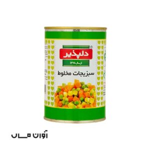 کنسرو مخلوط سبزیجات دلپذیر 420 گرمی در بسته بندی 24 عددی