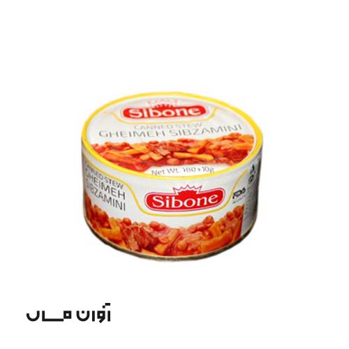 کنسرو خورش قیمه سیبون کوچک 180 گرمی در بسته بندی 24 عددی