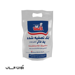 نمک تصفیه شده یددار کیسه ای گلها 2.5 کیلو گرمی در بسته بندی 6 عددی