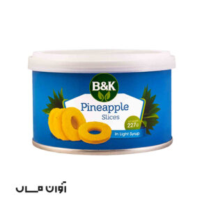 کمپوت آناناس 227 گرمی B & K مجوز دار در بسته بندی 24 عددی