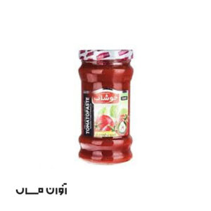 رب گوجه فرنگی شیشه ای خوشاب 600 گرمی در بسته بندی 6 عددی