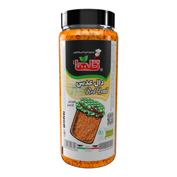 دال عدس - 500 گرم(پت) - 4 شیرینگ 6 تایی کارتن 24 تایی